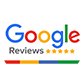 Google Reviews logo with five stars.